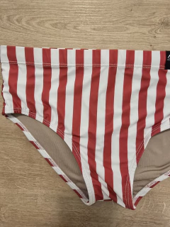SUNGA CLÁSSICA 12 cm vermelho e branco na internet