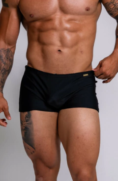 Sunga boxer preta - SUNGAS FLORIPA