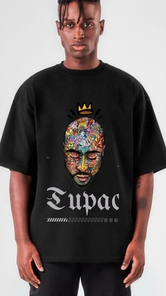 Tupac sharkur rapper camisa oversized - comprar online