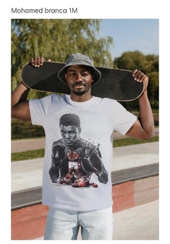 Camisa muhammad ali poliéster na internet
