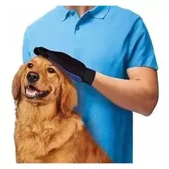 Luva Escova Nano Magnética Tira Pelos De Pet Cães E Gatos