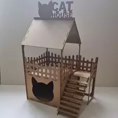 Casinha para Gato Linda em Mdf cru de 3mm na internet