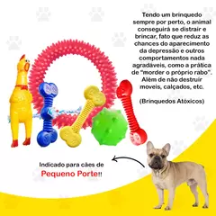 Kit 7 Brinquedo Cachorro Pet Pequeno Porte Brinquedinho Pet Mordedor na internet