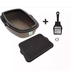 Caixa de Areia WC KING Para Gatos Com Tampa + Tapete Coletor de Areia + Pazinha - comprar online