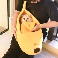 Caminha Banana Cama Para Gato Pet Cachorro Lavável Velcro - comprar online