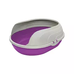Caixa de Areia Sanitária Bandeja Higiênica Com arco para Gato - Peludos pet online