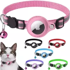 Coleira Compatível Com Rastreador Para Air Tag Gps Gato Cão Localização Refletiva - comprar online