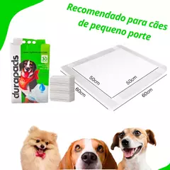 Tapete higiênico para cães cachorro durapads pet 60x60cm 30 unidades premium rápida absorção - comprar online
