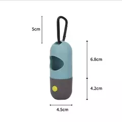 Kit Cata Caca com Lanterna Porta Saquinho Dispenser Refil Higiênico para Pets - Peludos pet online