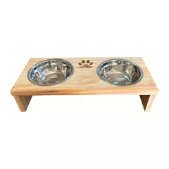Comedouro Pet Bebedouro Cachorro Gato Elevado 2 Pote Inox na internet