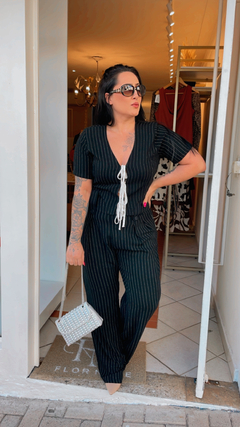 Calça Risca Giz