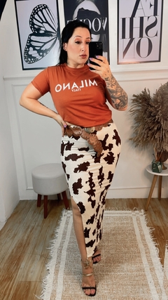Saia Cow Print na internet