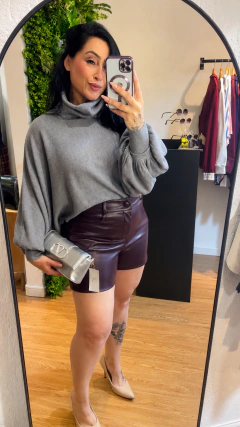 Blusa Tricô Manga Morcego