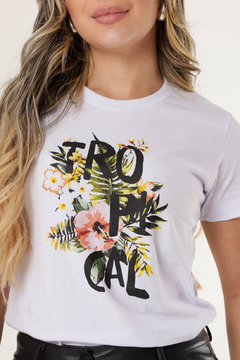 T-Shirt Tropical Flores