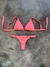 Bikini Mar Clásica con Arandelas Coral