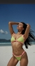 Bikini Arena Verde Con Tiras Coral Less - comprar online