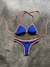 Bikini Sol Clásica Triángulo Azul Con Tiras Naranja Less - comprar online
