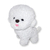 Cachorro de Pelúcia Sentado Poodle Branco Fofy Toys - comprar online