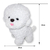 Cachorro de Pelúcia Sentado Poodle Branco Fofy Toys na internet