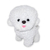 Cachorro de Pelúcia Sentado Poodle Branco Fofy Toys