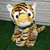 Tigre de Pelúcia Infantil Realista - Tecido Macio, Seguro e Ideal para Todas as Idades - PLUFFIE