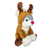 Cachorro de Pelúcia Com Fantasia de Rena Presente de Natal Decoração - PLUFFIE