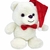 Ursinho Noel de Pelúcia Natalina - Gorro Vermelho e Laço, Ideal para Decoração ou Presente Especial - PLUFFIE