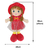 Boneca de Pelúcia e Pano Decorativa para Quartos Infantis Vermelho Luna - comprar online