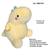 Bicho de Pelúcia Dinossauro Baby Amarelo – Tecido Plush Antialérgico, Seguro e Fofo para Crianças na internet
