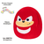 Bicho de Pelúcia Squishmallows Original Sonic 3179 Knuckles na internet