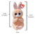 Coelhinho Ty Peaches 21cm – Pelúcia Original Fofinha e Segura Com Selo Inmetro - PLUFFIE