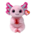 Axolote Locky Ty Original 21cm – Pelúcia Rosa Com Olhos de Glitter e Selo Inmetro - comprar online