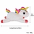 Imagem do Unicórnio de Pelúcia Deitado Plush | Pelúcia Fofa e Macia para Crianças