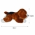 Cachorro de Pelúcia Deitado Fofinho Fizzy Toys Marrom Caramelo Kai