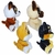 Kit 4 Cachorros de Pelúcia Sentado Fizzy Toys FG9070 - PLUFFIE