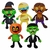 Kit 5 Bichos de Pelúcia Temático Halloween Decoração Festa Enfeite Dia das bruxas