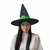 Chapéu de Bruxa Veludo Halloween Perfeito para o Dia das Bruxas Preto/Verde - loja online