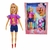 Boneca Fashion Praiana Com Acessórios Skate e Patins Rebeca