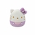 Bicho de Pelúcia Squishmallows Sunny 3877 Edição Especial Aniversário de 50 Anos Hello Kitty Lilás