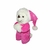 Ursinho de Pelúcia Com Pijama e Gorro Rosa que Reza a Oração Pai Nosso