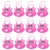 Babador Silicone Clink com Cata Migalhas – Kit 12 Unidades para Bebês +6 Meses