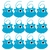 Babador Silicone Clink com Cata Migalhas – Kit 12 Unidades para Bebês +6 Meses