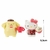 Pack 2 Hello Kitty & Pompompurin – Mini Bonecos Colecionáveis, Tema Dia dos Namorados Sanrio - PLUFFIE