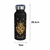 Harry Potter Garrafa Hogwarts 500ml Inox com Brasão Dourado e Caixa Presente - PLUFFIE
