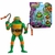 Boneco Articulado Michelangelo Tartarugas Ninja com Cabeça Retrátil e Armas Originais – 11cm