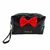 Bolsa Minnie com Estilo Glamour, Feita em PVC Brilhante com Laço Vermelho - comprar online