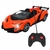 Carrinho Laranja Modelo Lamborghini com Controle e Faróis de Luz