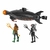 Bonecos Aquaman e Arraia Negra com Luz, Som e Submarino de Batalha DC Comics - PLUFFIE