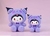 Peluche Kuromi peludo