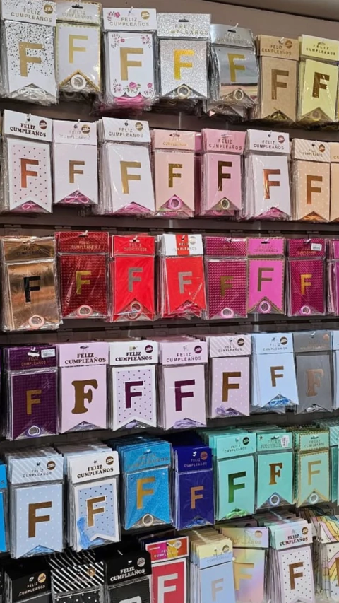 Banderines feliz cumpleaños metalizados